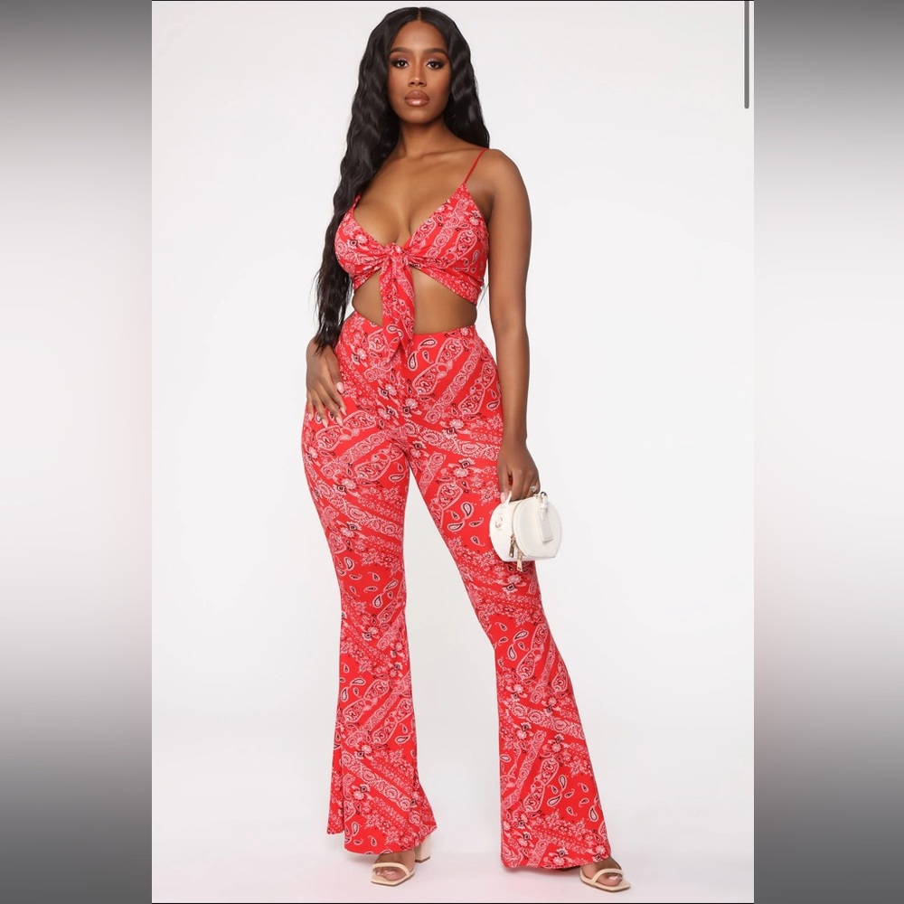 Red Pants Set BRAND NEW